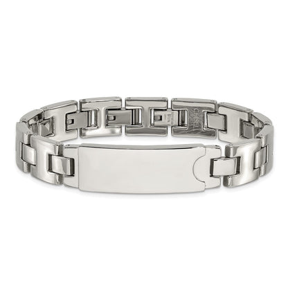 9 Zoll Edelstahl Poliert Id Platte Armband