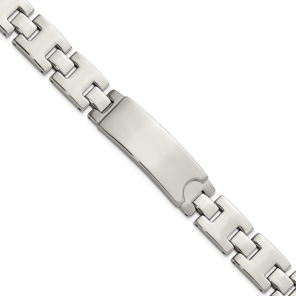 9 Zoll Edelstahl Poliert Id Platte Armband