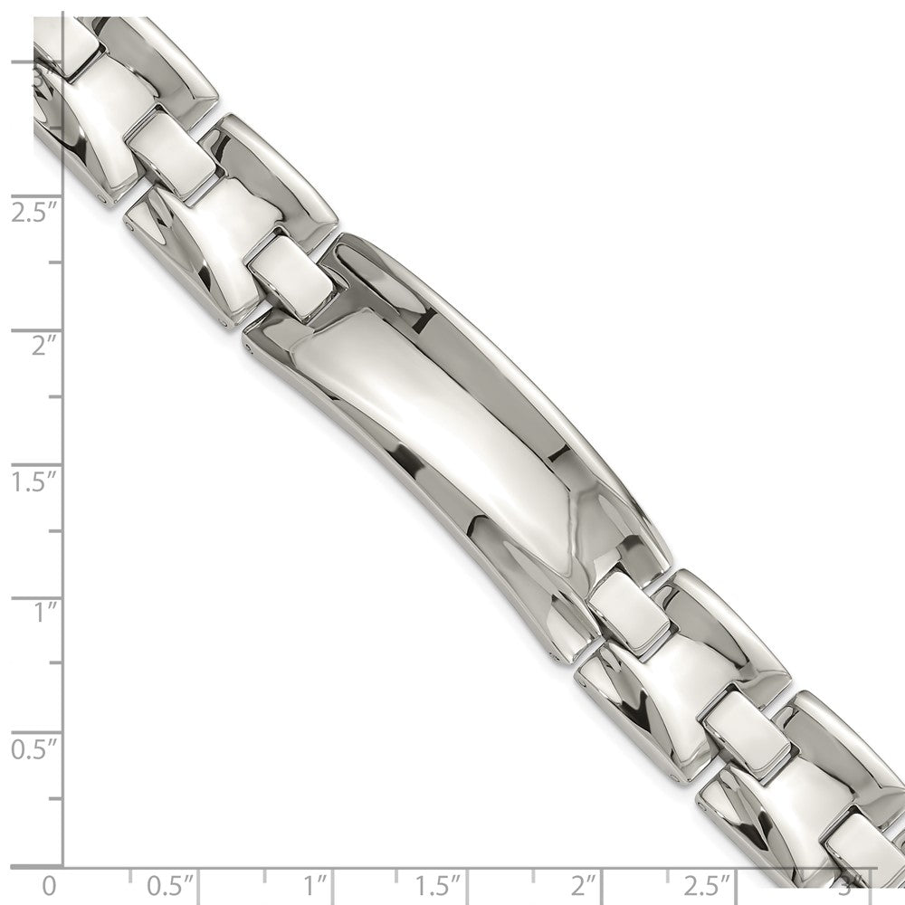 8.75 Zoll Edelstahl Poliert Glieder Id Armband