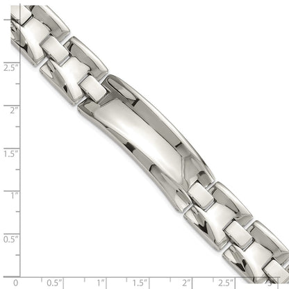 8.75 Zoll Edelstahl Poliert Glieder Id Armband
