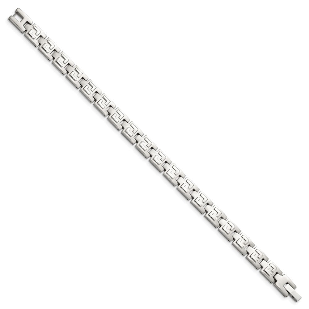 Edelstahl Chisel Gebürstet und Poliert 8.5 Zoll Glieder Armband