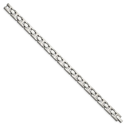 Edelstahl Chisel Gebürstet und Poliert 8.5 Zoll Glieder Armband