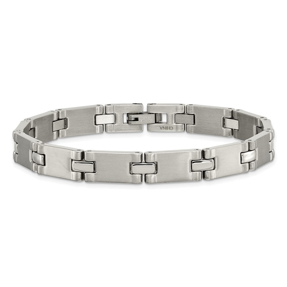 8.5 Zoll Chisel Edelstahl Gebürstet und Poliert 8.25 Glieder Armband