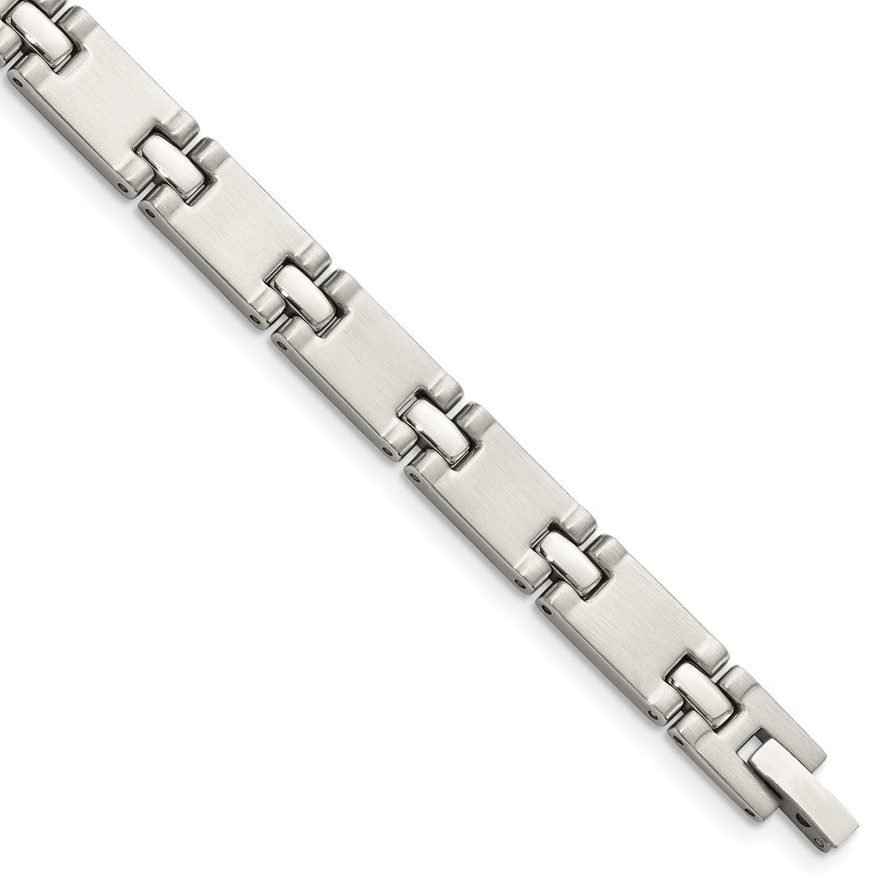 8.5 Zoll Chisel Edelstahl Gebürstet und Poliert 8.25 Glieder Armband