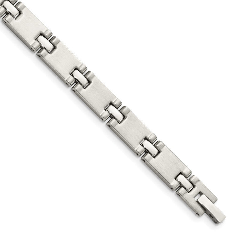 8.5 Zoll Chisel Edelstahl Gebürstet und Poliert 8.25 Glieder Armband