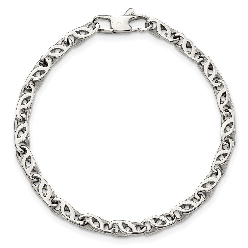 Edelstahl Chisel Poliert Fantasieglieder Gliederarmband