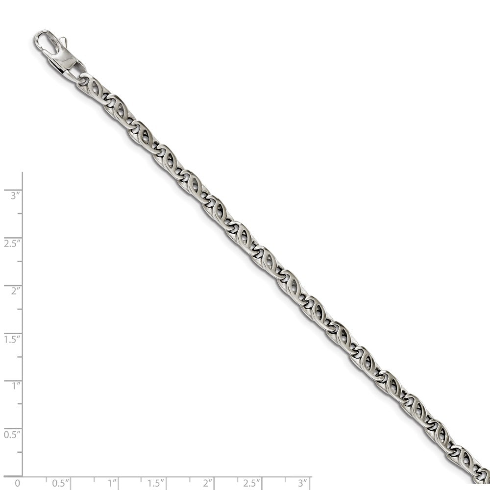 Edelstahl Chisel Poliert Fantasieglieder Gliederarmband