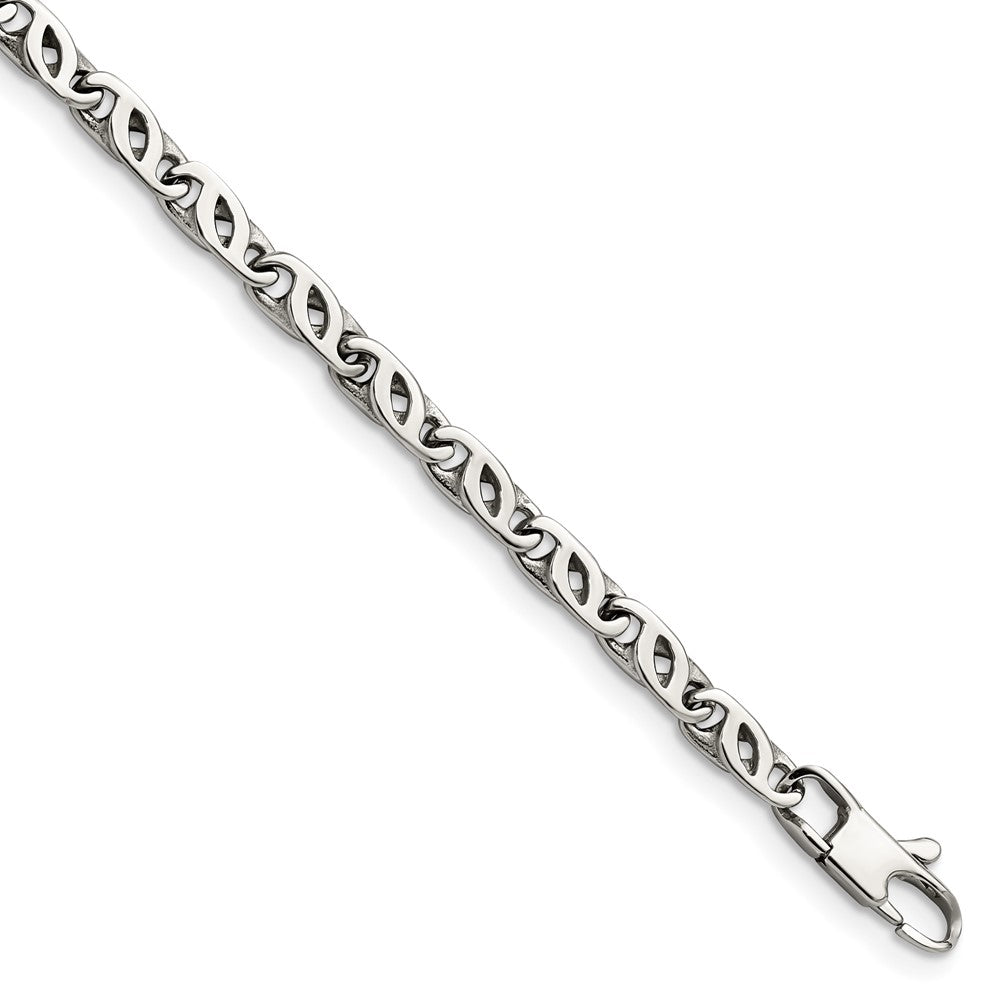Edelstahl Chisel Poliert Fantasieglieder Gliederarmband