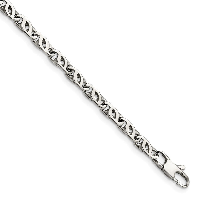 Edelstahl Chisel Poliert Fantasieglieder Gliederarmband