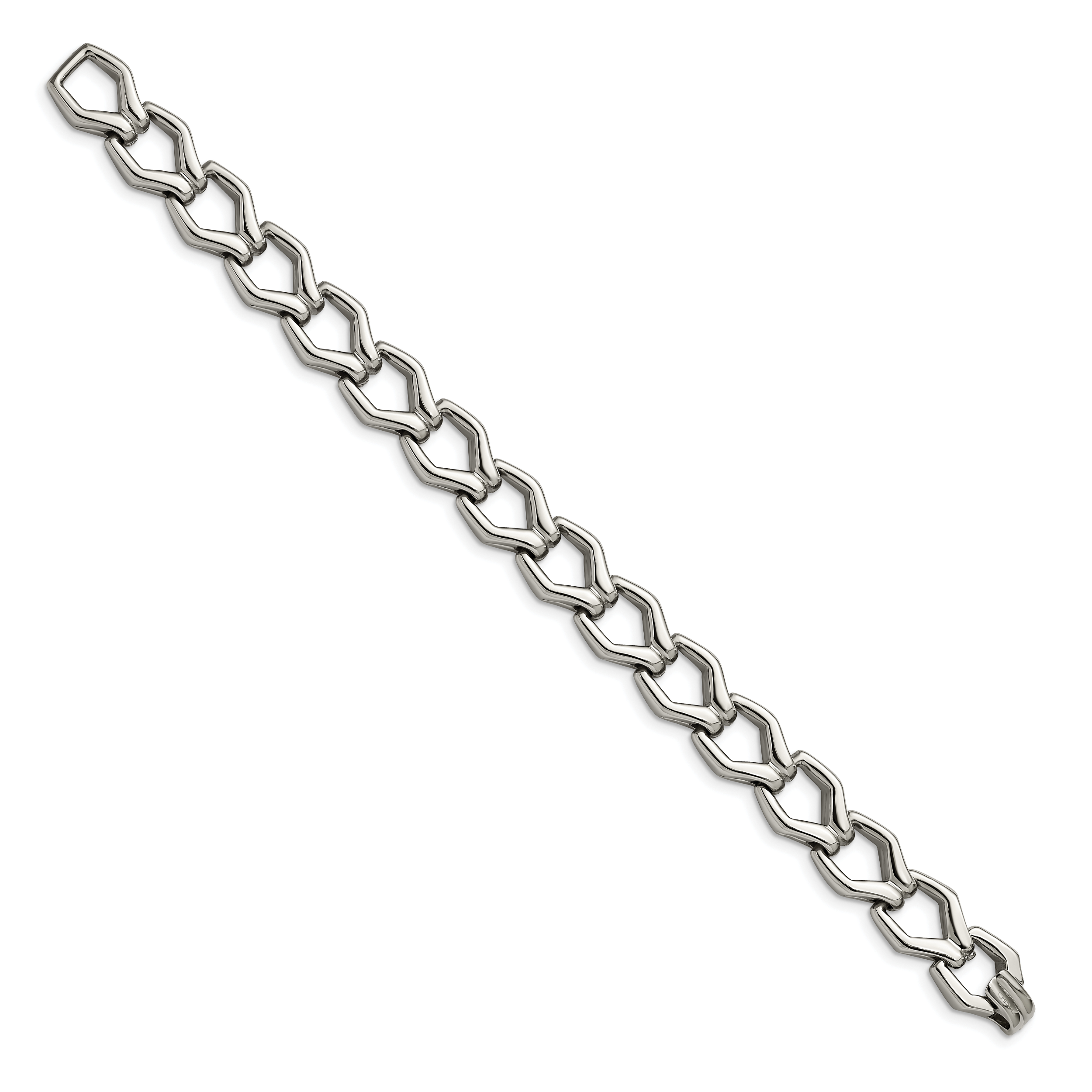 Edelstahl Chisel Poliert Fantasie Offen Glieder Gliederarmband