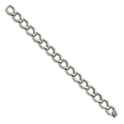 Edelstahl Chisel Poliert Fantasie Offen Glieder Gliederarmband