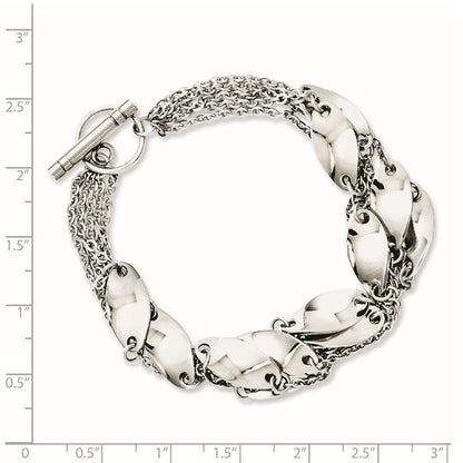 8 Zoll Edelstahl Poliert Wirbel 8 Zoll Knebel Armband
