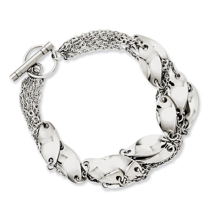8 Zoll Edelstahl Poliert Wirbel 8 Zoll Knebel Armband