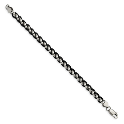 Edelstahl Chisel Poliert Schwarz Ip-beschichtet Gliederarmband