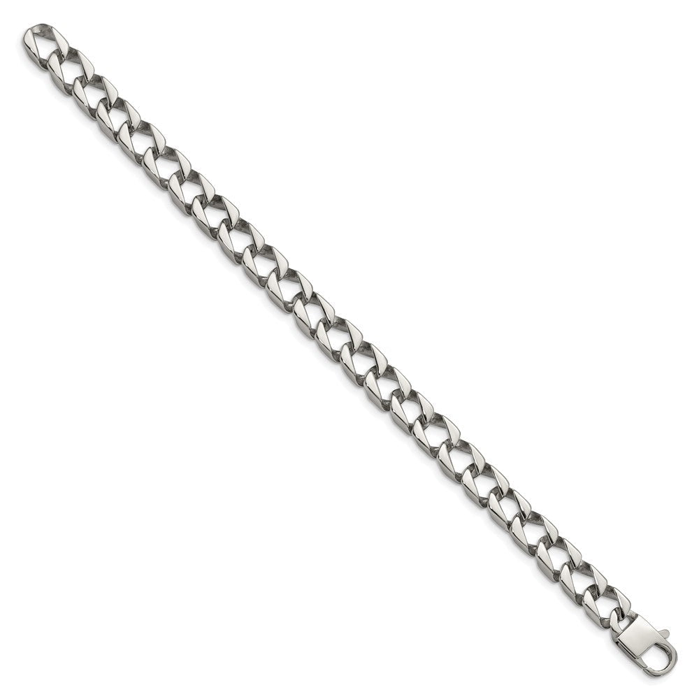 Edelstahl Chisel Poliert Quadratisch Glieder Gliederarmband