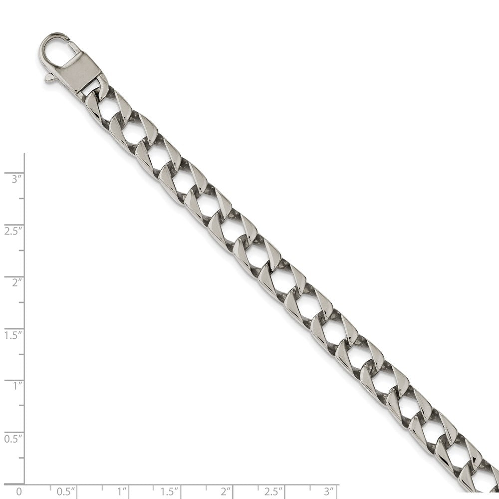 Edelstahl Chisel Poliert Quadratisch Glieder Gliederarmband
