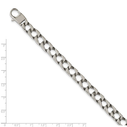 Edelstahl Chisel Poliert Quadratisch Glieder Gliederarmband