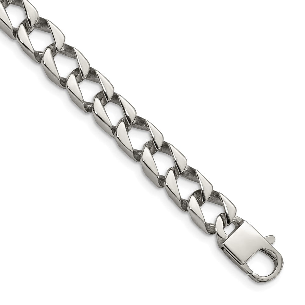 Edelstahl Chisel Poliert Quadratisch Glieder Gliederarmband