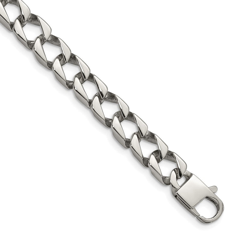 Edelstahl Chisel Poliert Quadratisch Glieder Gliederarmband