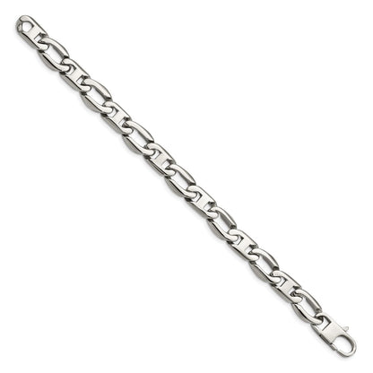 Edelstahl Chisel Poliert Offen Glieder Gliederarmband