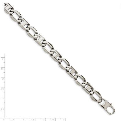Edelstahl Chisel Poliert Offen Glieder Gliederarmband
