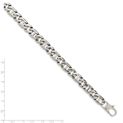 Edelstahl Chisel Poliert Glieder Gliederarmband
