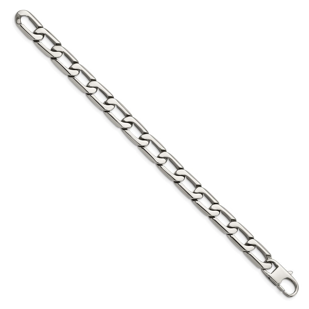 Edelstahl Chisel Poliert Offen Glieder Gliederarmband