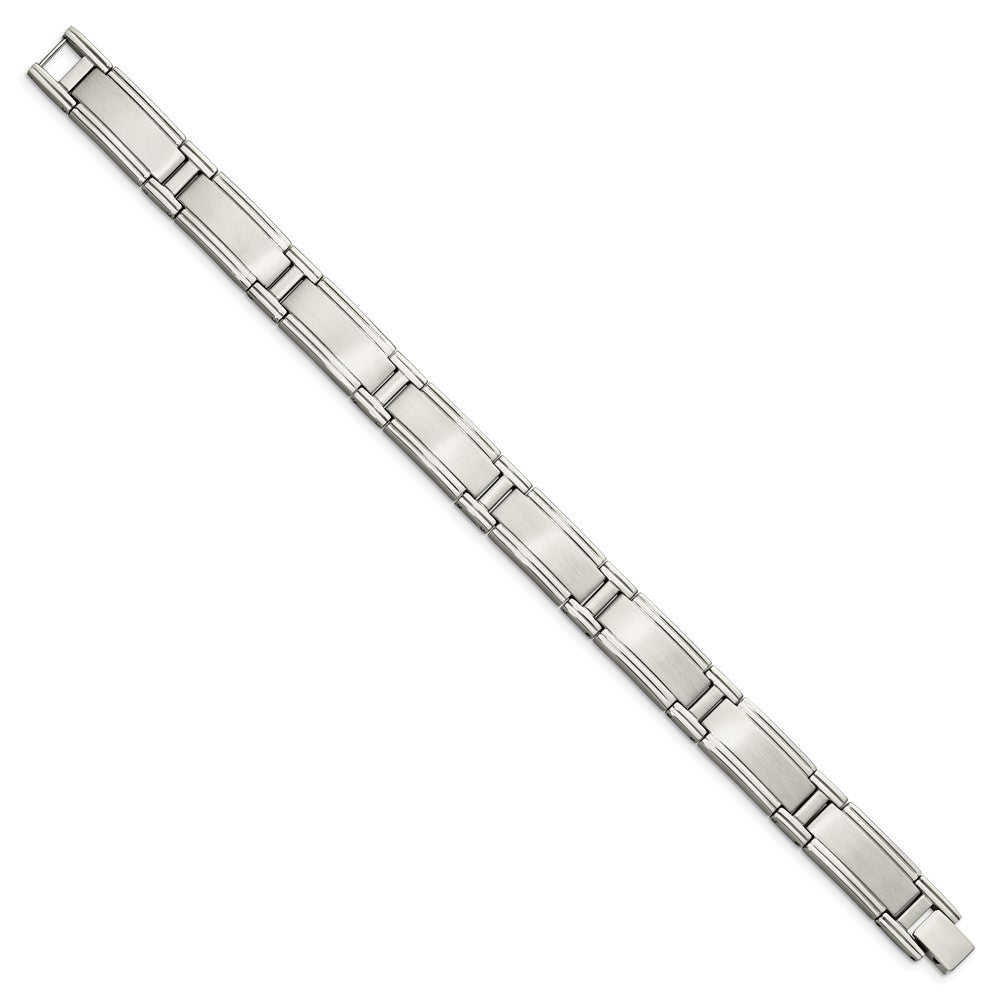 Edelstahl Chisel Gebürstet und Poliert 9.5 Zoll Glieder Armband