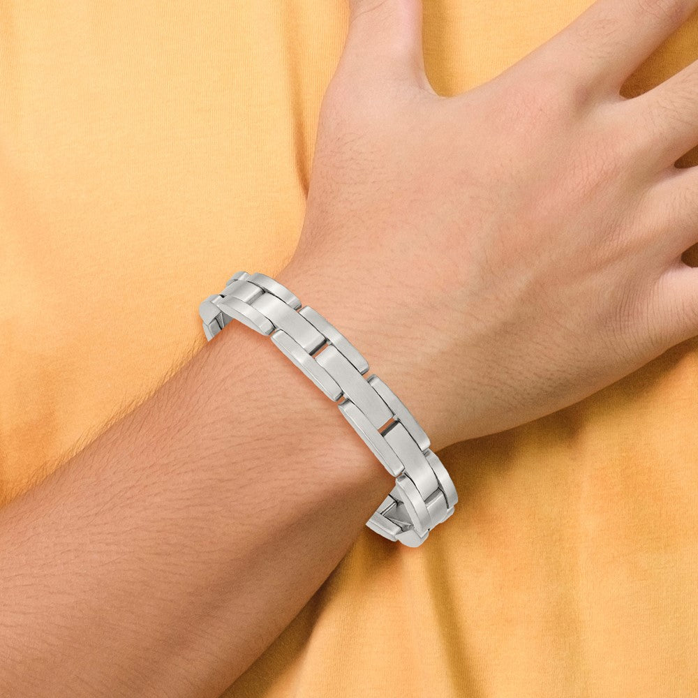 Edelstahl Chisel Gebürstet 8 Zoll Glieder Armband