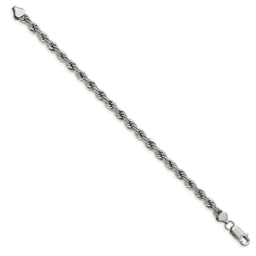 Edelstahl Chisel Poliert 6mm Kordel Gliederarmband