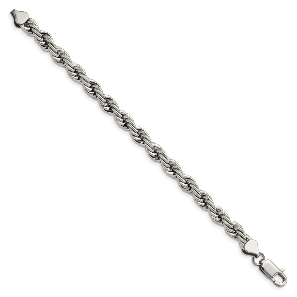 Chisel Edelstahl Poliert 7mm 9 Kordel Gliederarmband