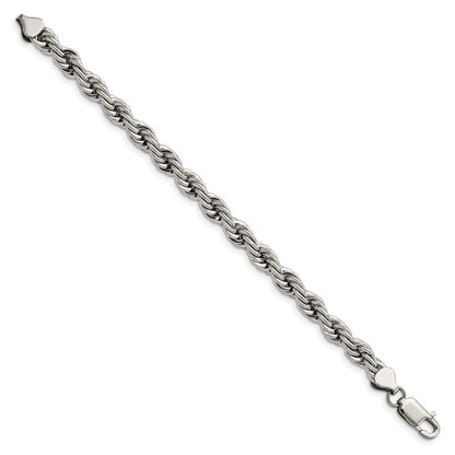 Chisel Edelstahl Poliert 7mm 9 Kordel Gliederarmband