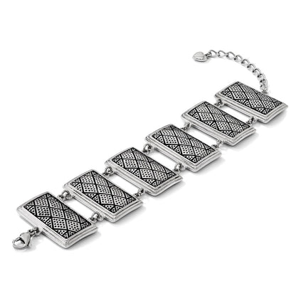 7.25 Zoll Edelstahl mit 2 Zoll Verlängerung Antikisiert Armband