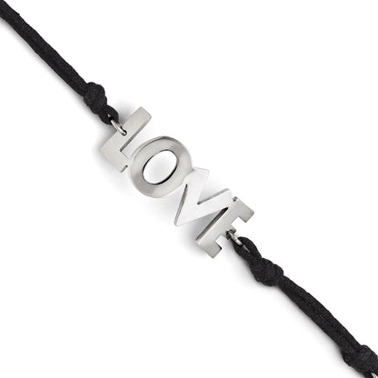 7.75 Zoll Edelstahl Liebe mit 1.75 Zoll Verlängerung Armband