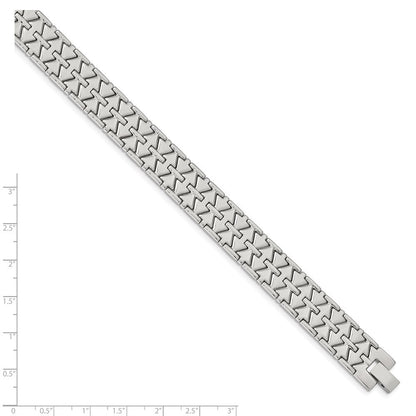 Edelstahl Poliert Fantasieglieder Gliederarmband