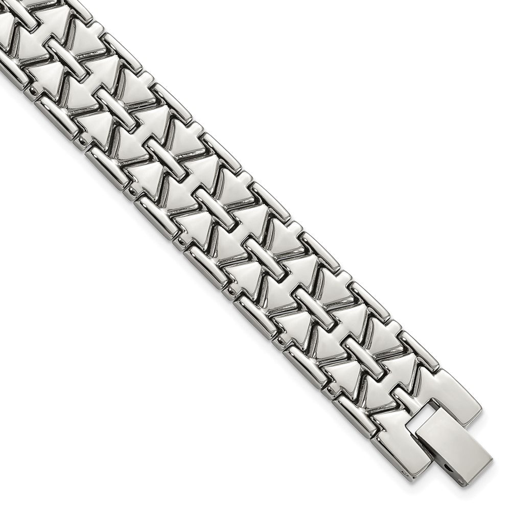 Edelstahl Poliert Fantasieglieder Gliederarmband