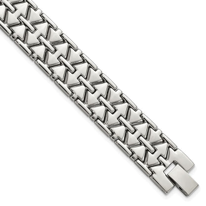 Edelstahl Poliert Fantasieglieder Gliederarmband