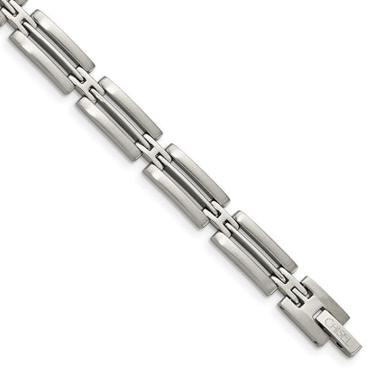 Edelstahl Chisel Gebürstet und Poliert 8.75 Zoll Glieder Armband