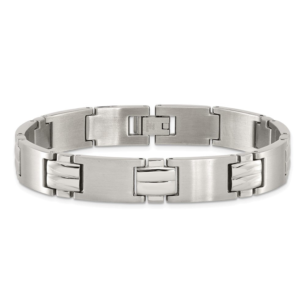 8.5 Zoll Chisel Edelstahl Gebürstet und Poliert 8.25 Glieder Armband