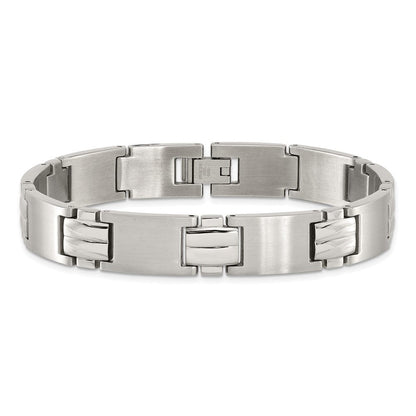 8.5 Zoll Chisel Edelstahl Gebürstet und Poliert 8.25 Glieder Armband