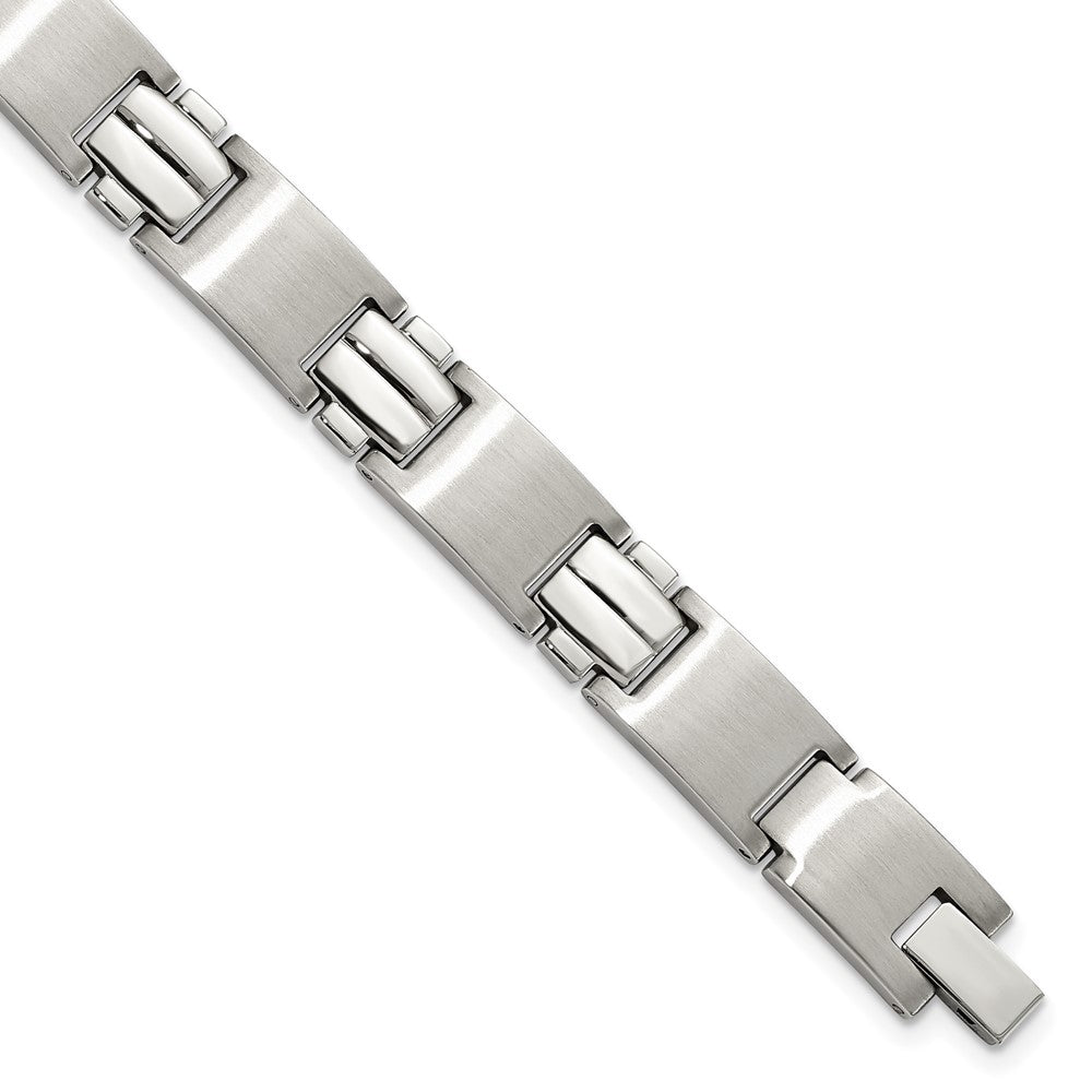 8.5 Zoll Chisel Edelstahl Gebürstet und Poliert 8.25 Glieder Armband