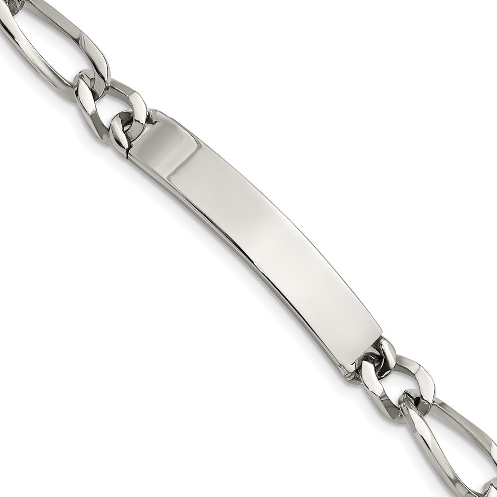 Edelstahl Chisel Poliert Figaro 9.25 Zoll Id Armband
