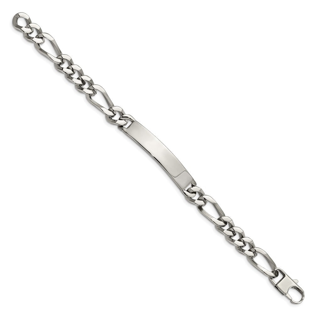 Edelstahl Chisel Poliert Figaro 9.25 Zoll Groß Id Armband