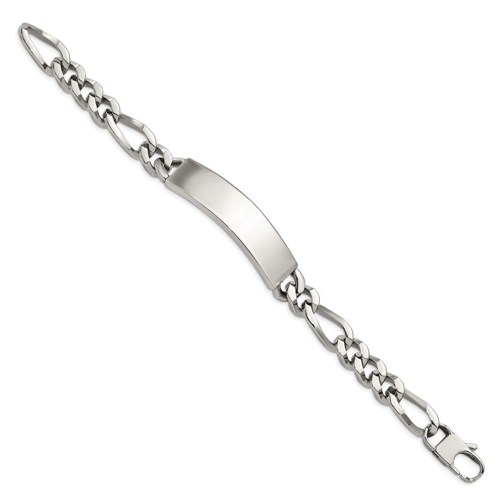Edelstahl Chisel Poliert Figaro 9 Zoll Groß Id Armband