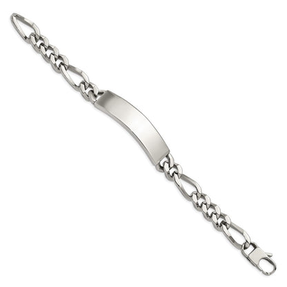 Edelstahl Chisel Poliert Figaro 9 Zoll Groß Id Armband
