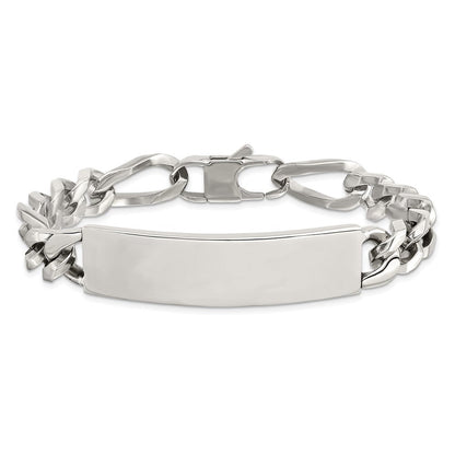 Edelstahl Chisel Poliert Figaro 9 Zoll Groß Id Armband
