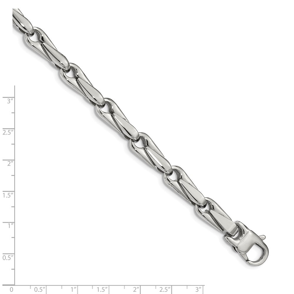 Edelstahl Chisel Poliert 9 Zoll Fantasieglieder Armband
