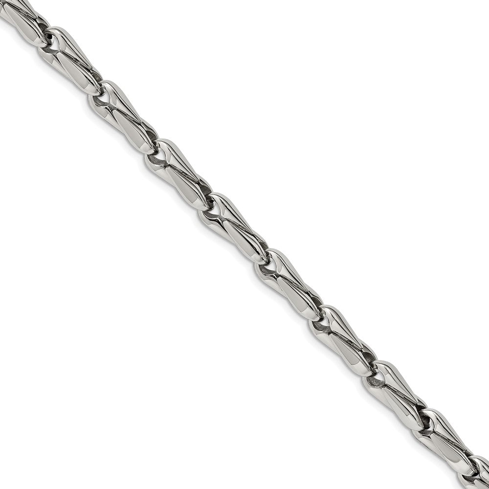 Edelstahl Chisel Poliert 9 Zoll Fantasieglieder Armband