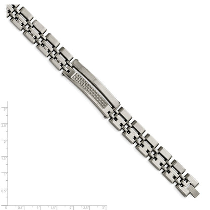 8.5 Zoll Edelstahl Gebürstet und Poliert 8.5 Zoll Armband