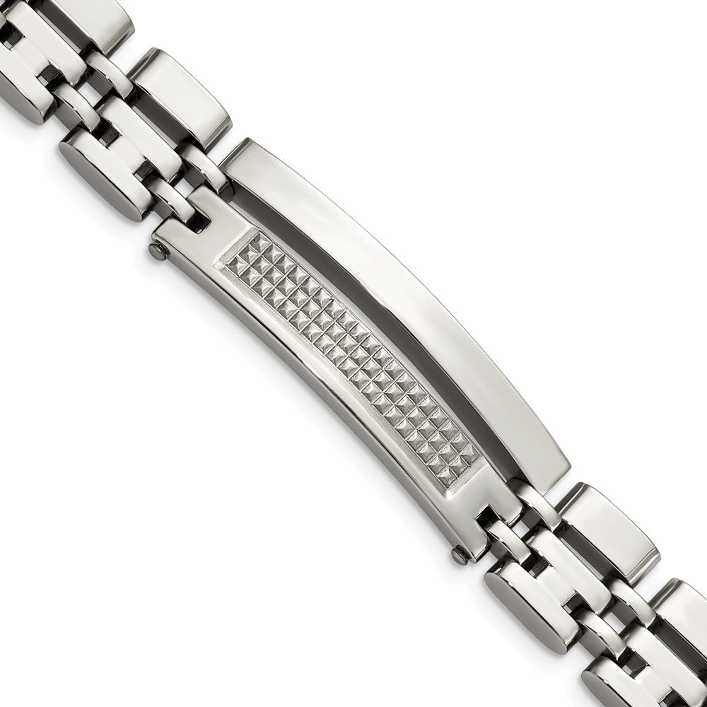 8.5 Zoll Edelstahl Gebürstet und Poliert 8.5 Zoll Armband